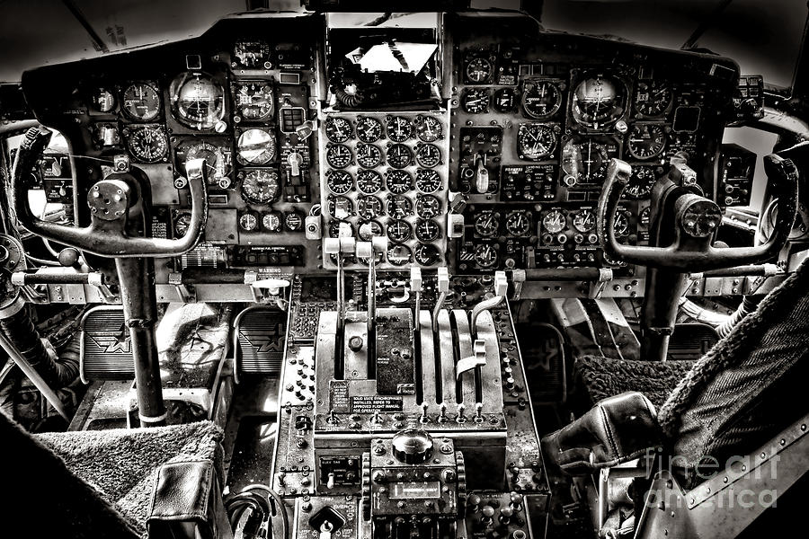 Vintage Aircraft Cockpit Photograph - The Cockpit by Olivier Le Queinec