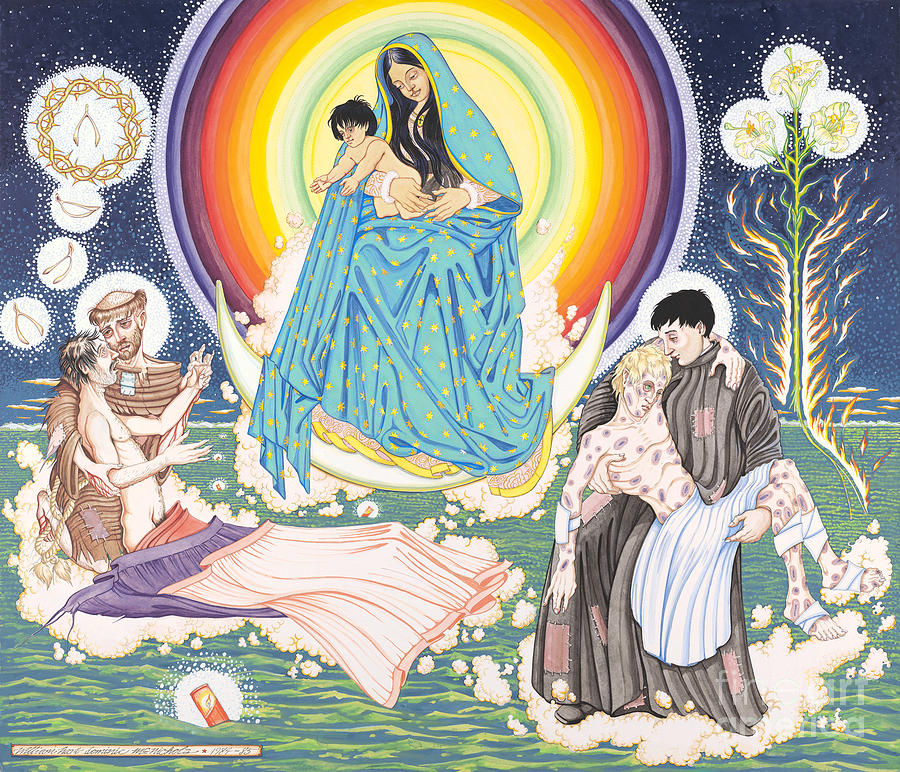 The Epiphany Wisemen Bring Gifts to the Child Painting by William Hart McNichols