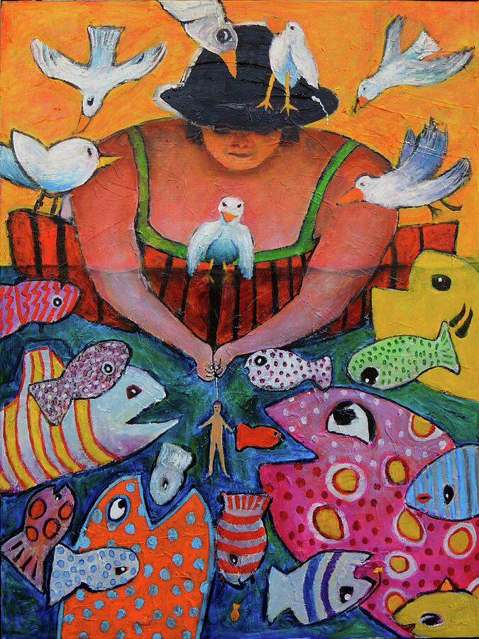 The Fishermans Almanac Painting by Jeremy Holton