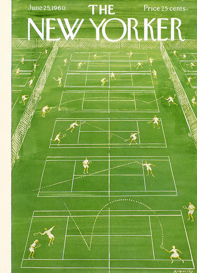 New Yorker Cover - June 25th, 1960 by Anatol Kovarsky