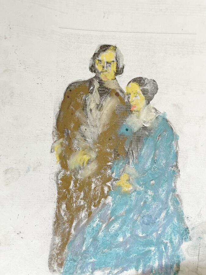 The Schumanns Drawing by Bencasso B
