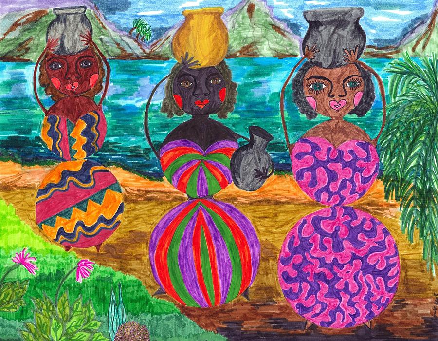 Treasured Vessels of Love Painting by Stacey Torres