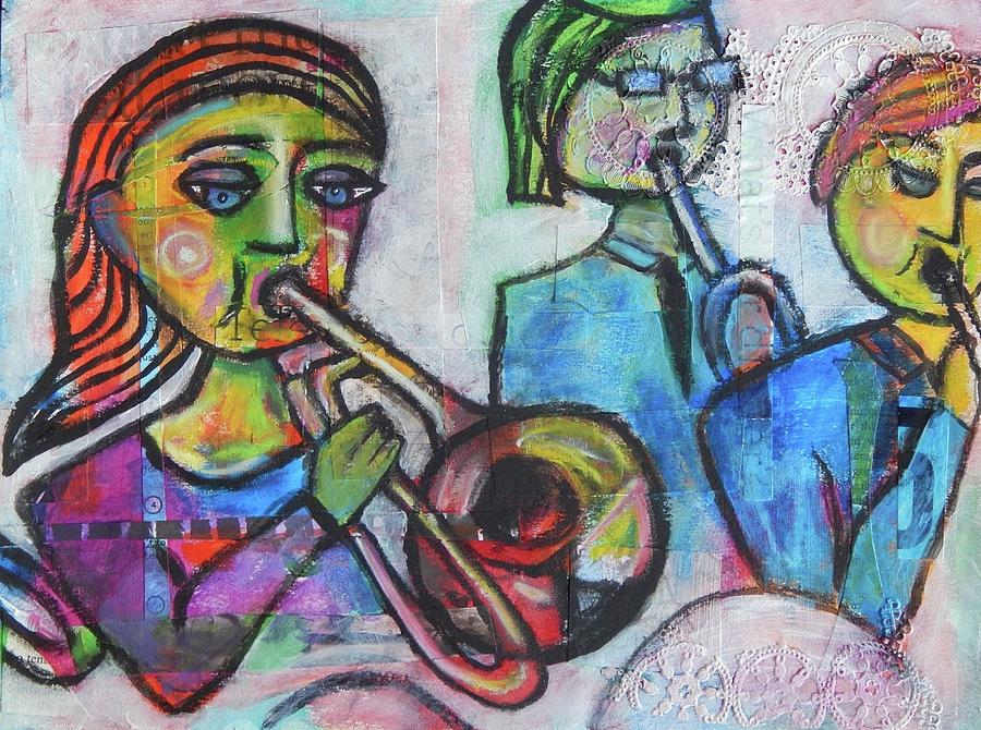Trombone Shorty Mixed Media by Mary Conner