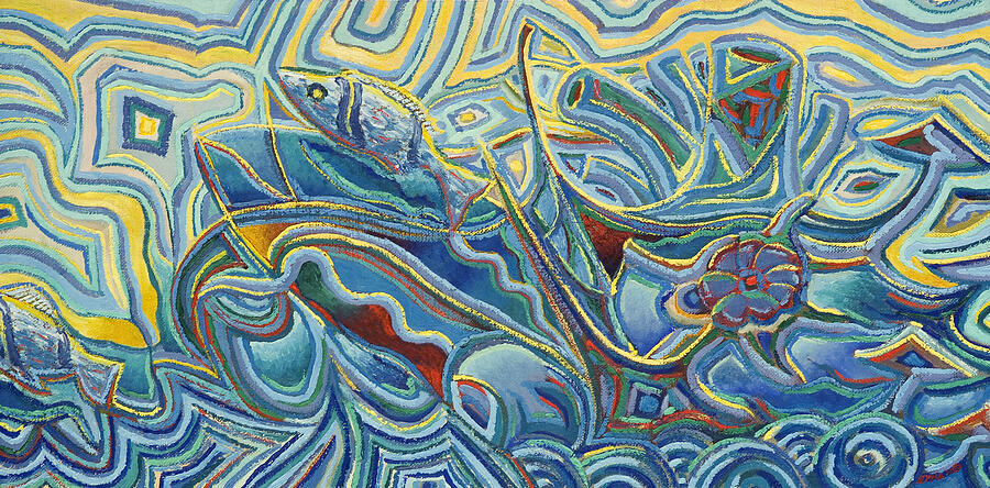 Under The Sea - Bahamas Painting by Ritchie Eyma