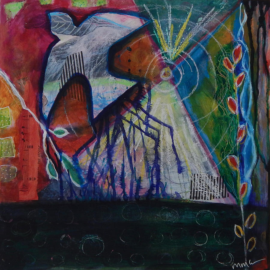 Untethered Mixed Media by Mary Conner