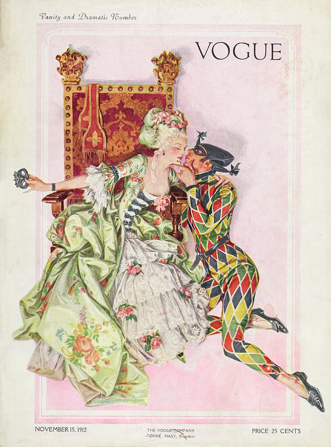 Vogue Cover Featuring An Eighteenth Century by Frank X Leyendecker