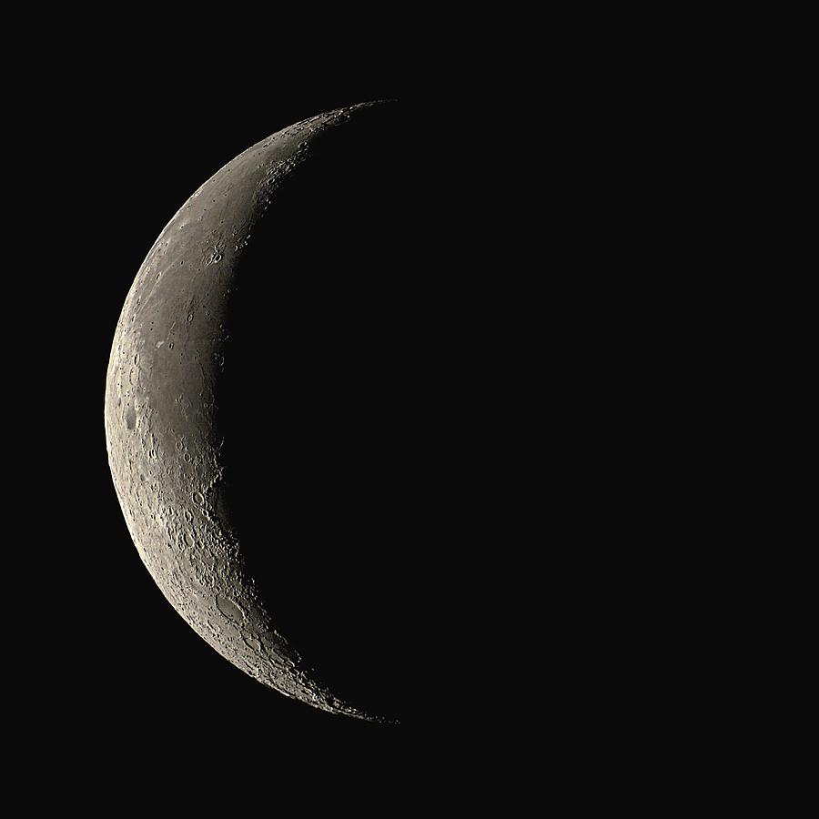 Waning Crescent Moon by Eckhard Slawik / Science Photo Library