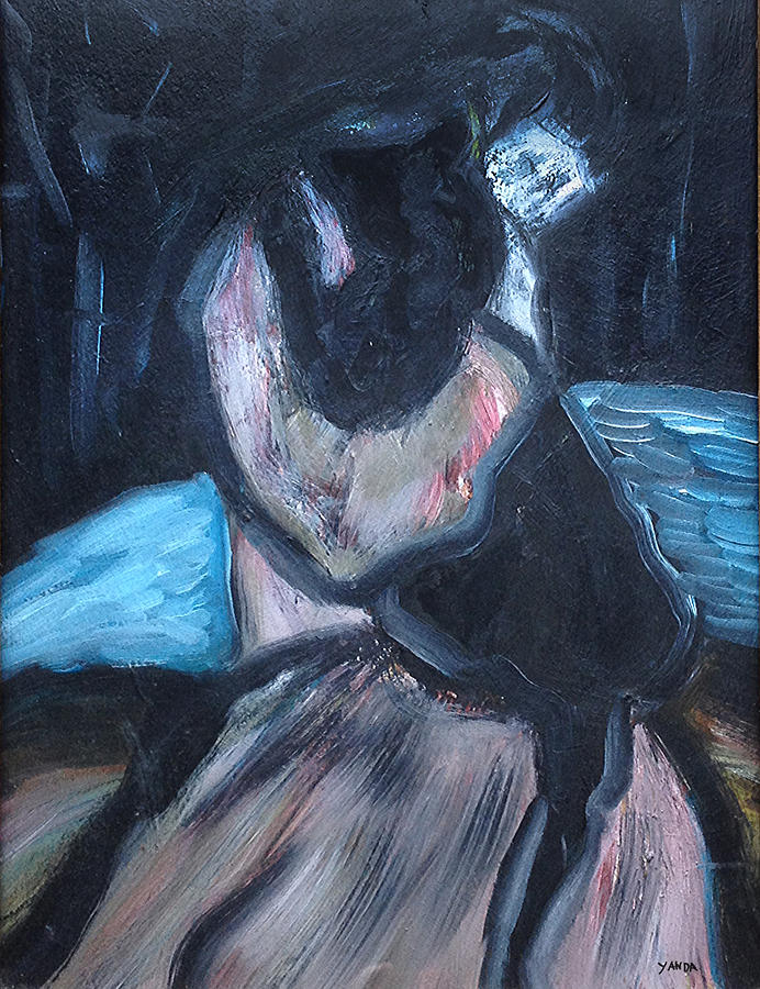 Warm in Winter Embrace Painting by Katt Yanda