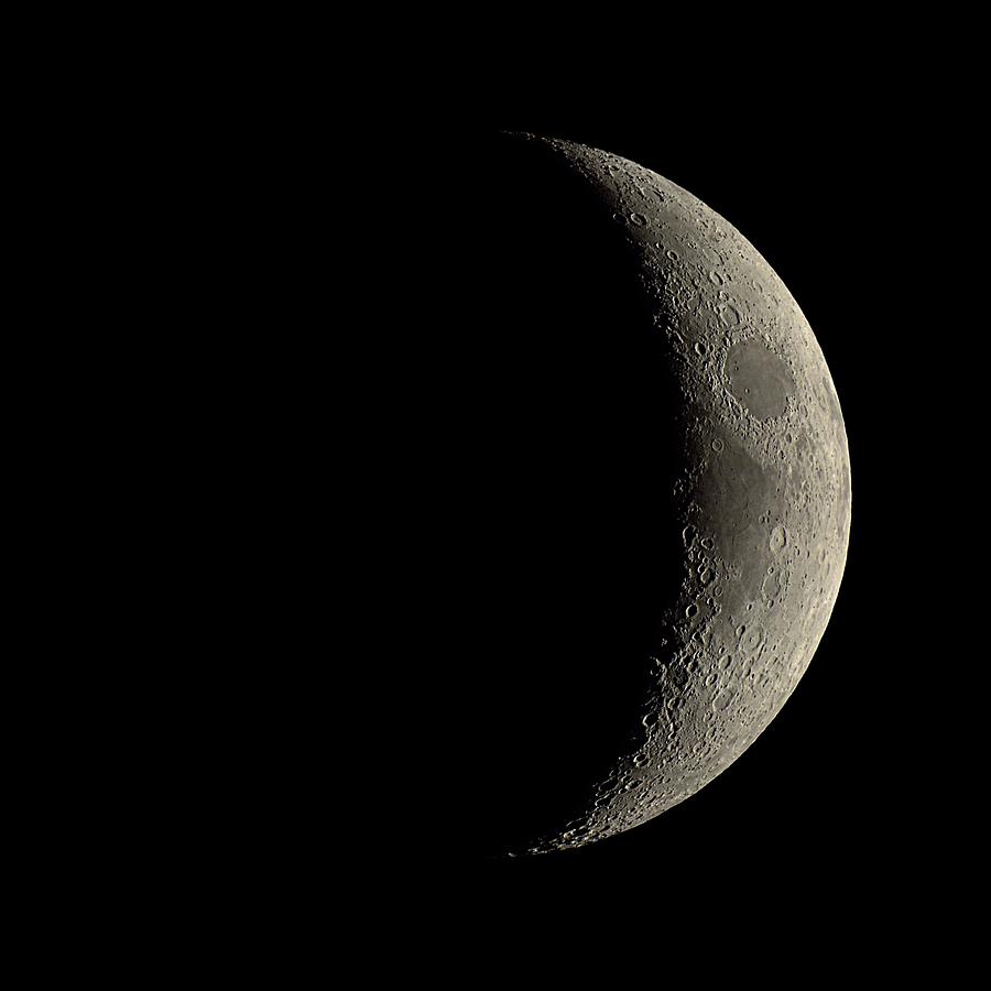 Waxing Crescent Moon by Eckhard Slawik / Science Photo Library