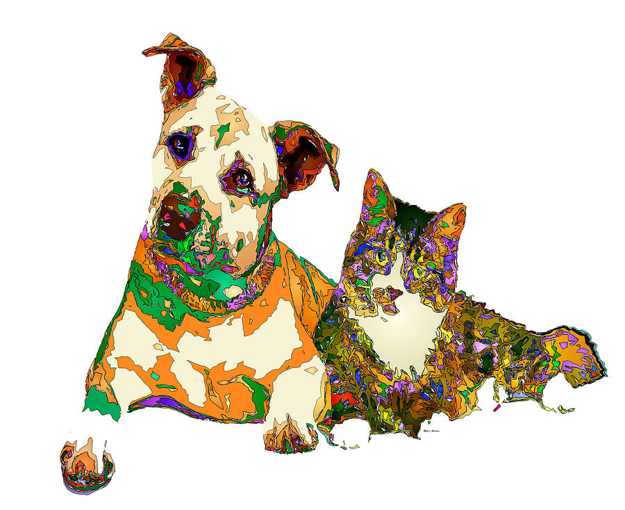 We Make People Happy for a Living. Pet Series Digital Art by Rafael Salazar