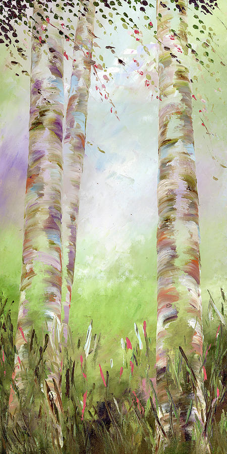 Weeping Birch in May Painting by Raette Meredith