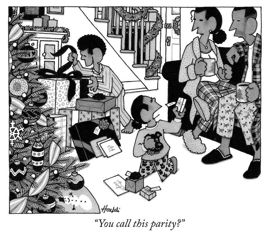 You call this parity Drawing by William Haefeli