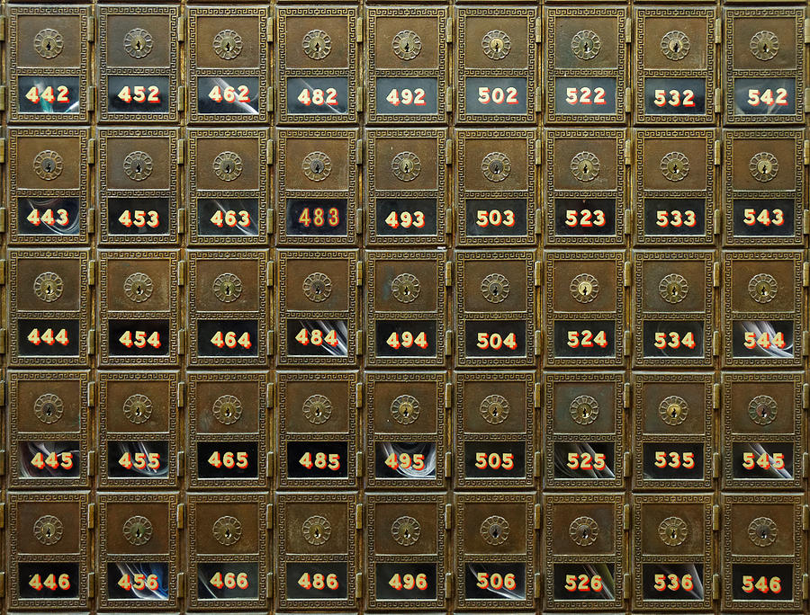 Youve Got Mail -- US Post Office PO Boxes in San Luis Obispo, California Photograph by Darin Volpe