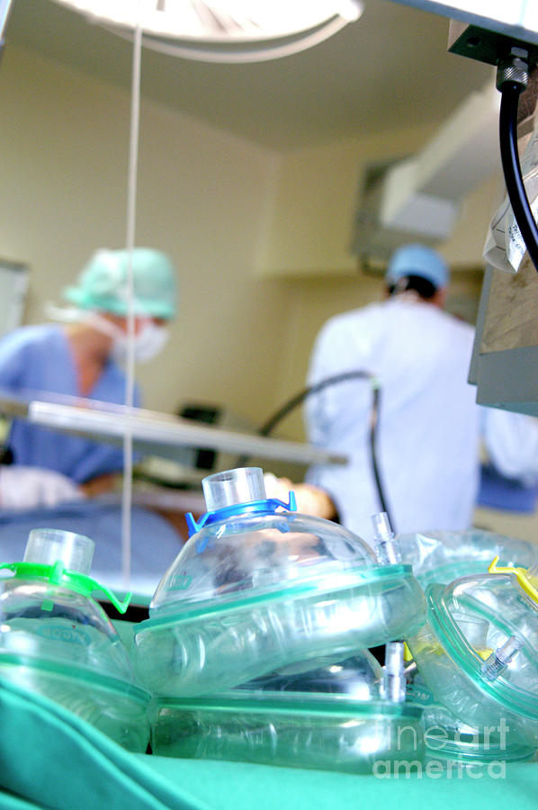 Anaesthesia Masks #1 by Aj Photo / Science Photo Library