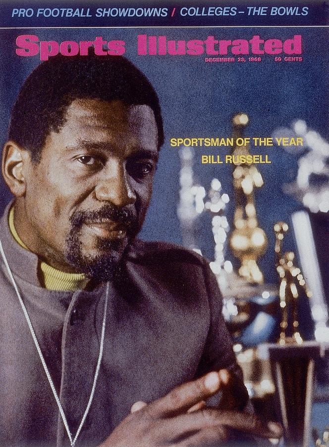 Bill Russell Wins Sportsman of the Year Photograph - Boston Celtics Bill Russell, 1968 Sportsman Of The Year Sports Illustrated Cover #1 by Sports Illustrated