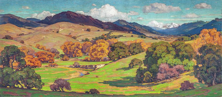 William Wendt's Scenic California Landscape Painting - California Landscape by William Wendt