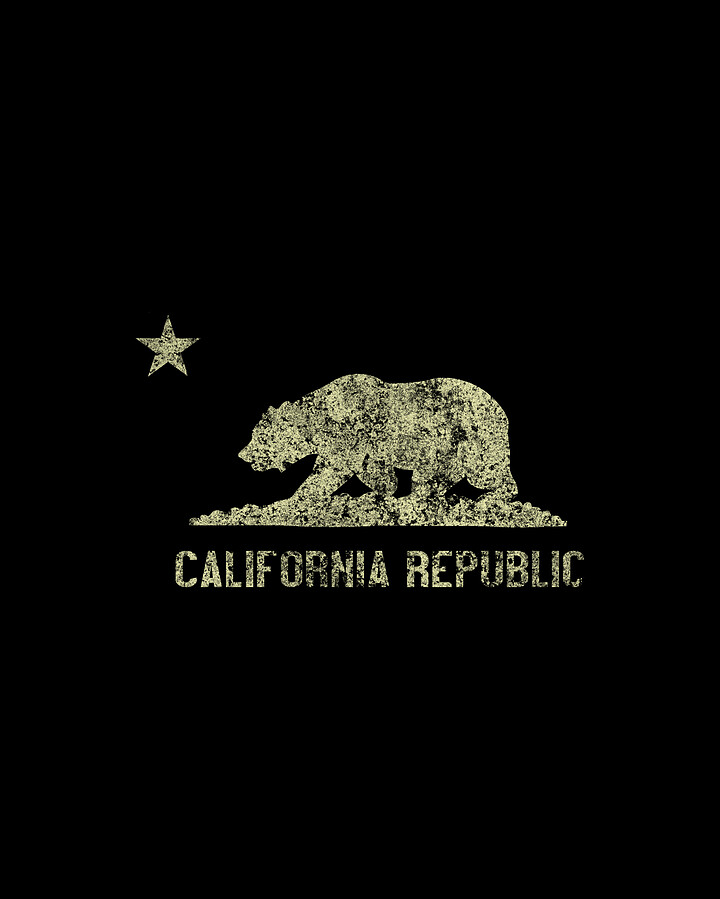 California Republic Vintage #1 Digital Art by Flippin Sweet Gear