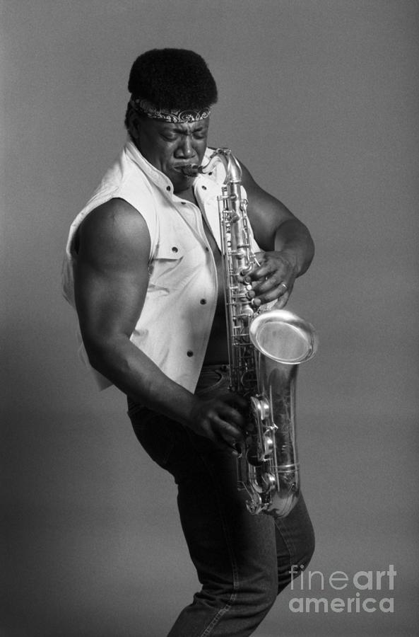 Clarence Clemons In Nyc #1 by The Estate Of David Gahr