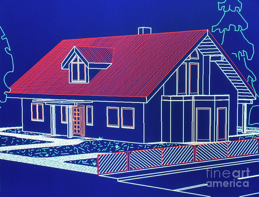 Computer-aided House Design #1 by Maximilian Stock Ltd / Science Photo ...