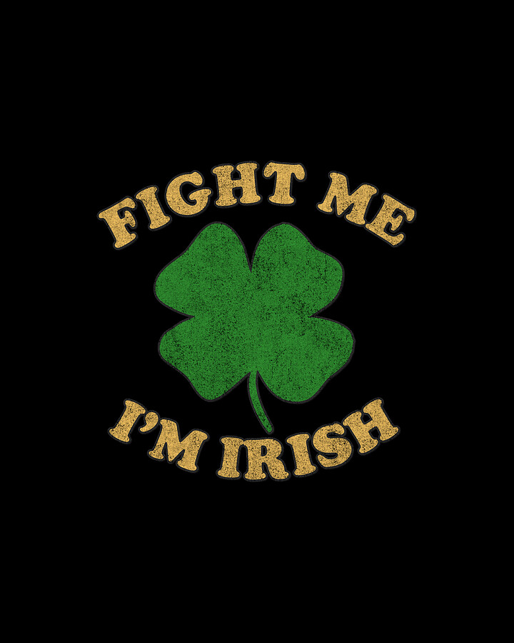 Fight Me Im Irish Vintage #1 Digital Art by Flippin Sweet Gear
