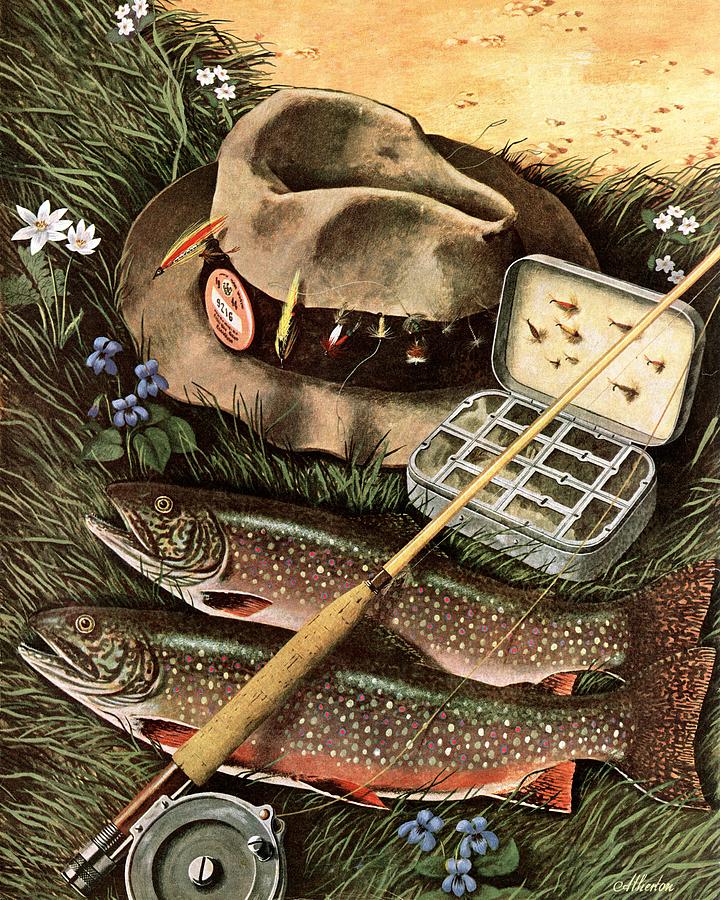 Fishing Still Life #1 by John Atherton