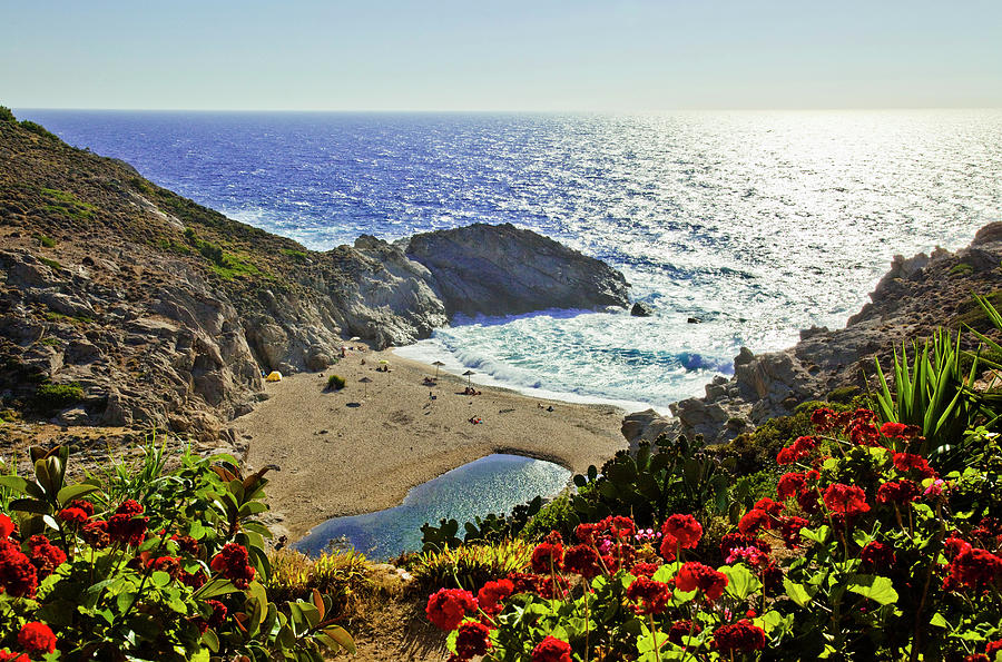 Greece, Aegean Islands, Ikaria Island #1 Digital Art by Johanna Huber