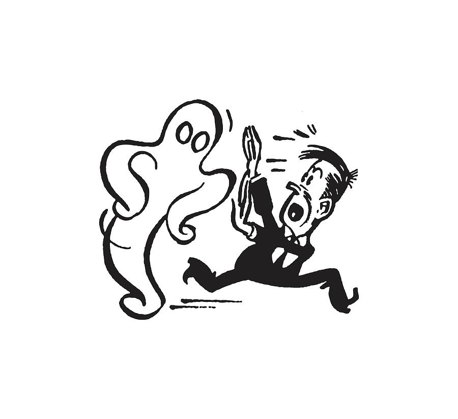 Man Followed by Angry Ghost #1 by CSA Images