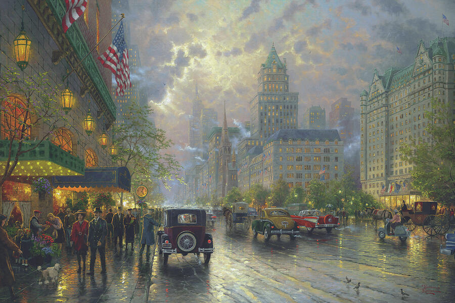 New York Fifth Avenue #1 by Thomas Kinkade
