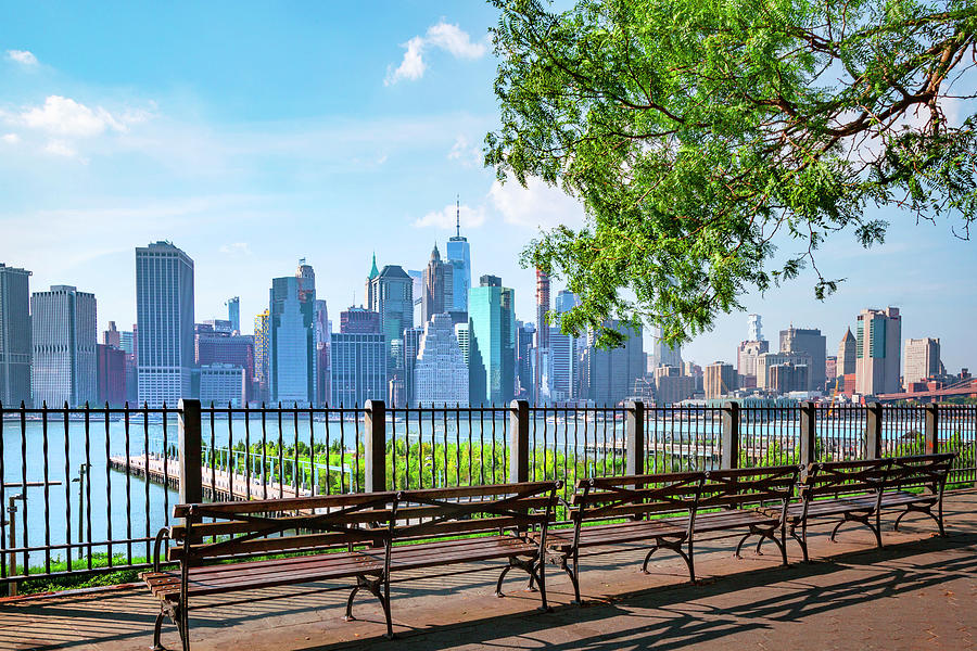 Promenade In Brooklyn Heights, Nyc #1 Digital Art by Lumiere