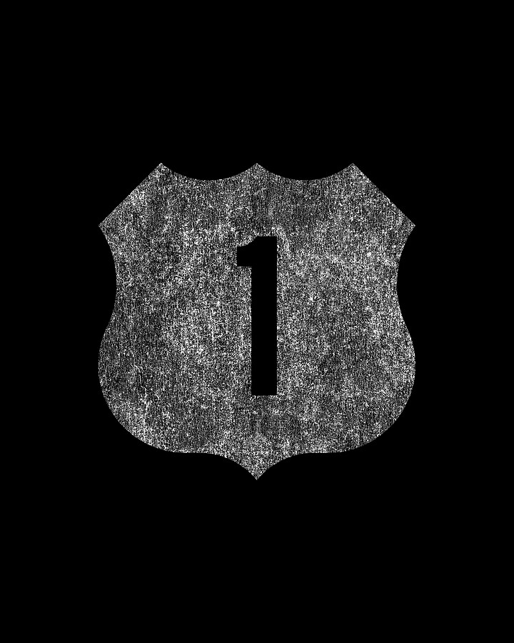 Route 1 Retro #2 Digital Art by Flippin Sweet Gear