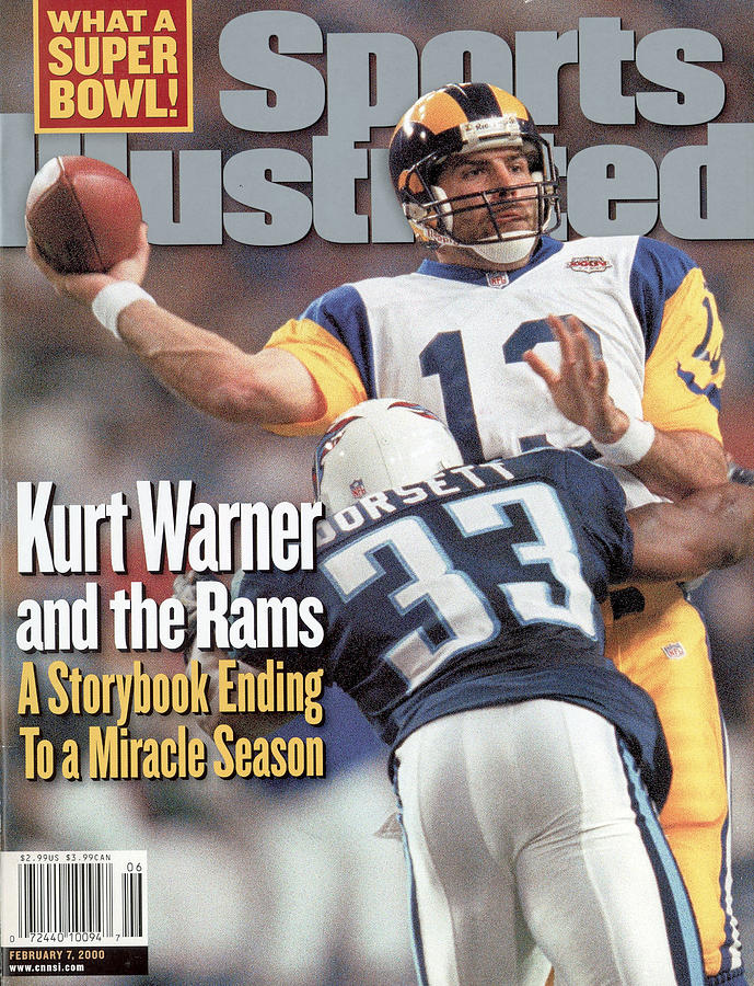 Kurt Warner's Super Bowl Victory Photograph - St. Louis Rams Qb Kurt Warner, Super Bowl Xxxiv Sports Illustrated Cover #1 by Sports Illustrated