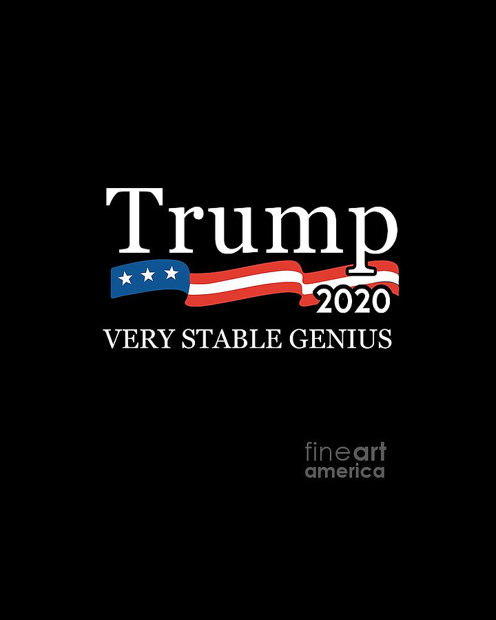 Trump 2020 Very Stable Genius #1 Digital Art by Flippin Sweet Gear