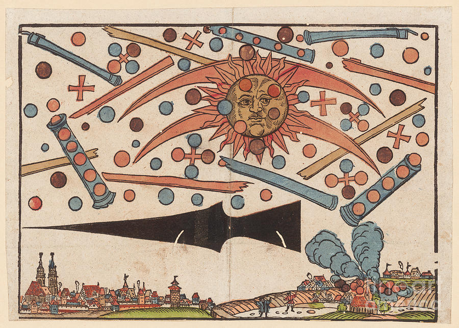 1561 Ufo Phenomenon Over Nuremberg by Zentralbibliothek Zurich