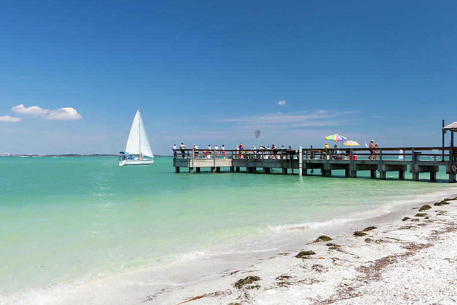 Beach & Boat, Sanibel Island, Fl #2 Digital Art by Joanne Montenegro