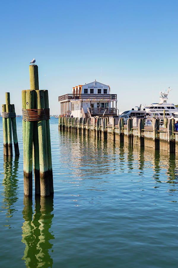 Hotel & Marina, Port Jefferson Ny #2 Digital Art by Lumiere