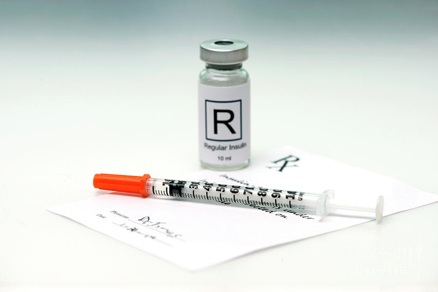 Insulin Rx Sample Insulin Prescription #2 by Sherry Yates Young / Science Photo Library