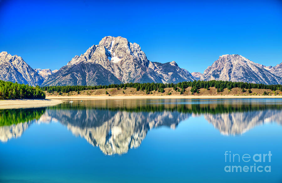 Mt Moran in the Grand Tetons #2 Photograph by Bruce Block