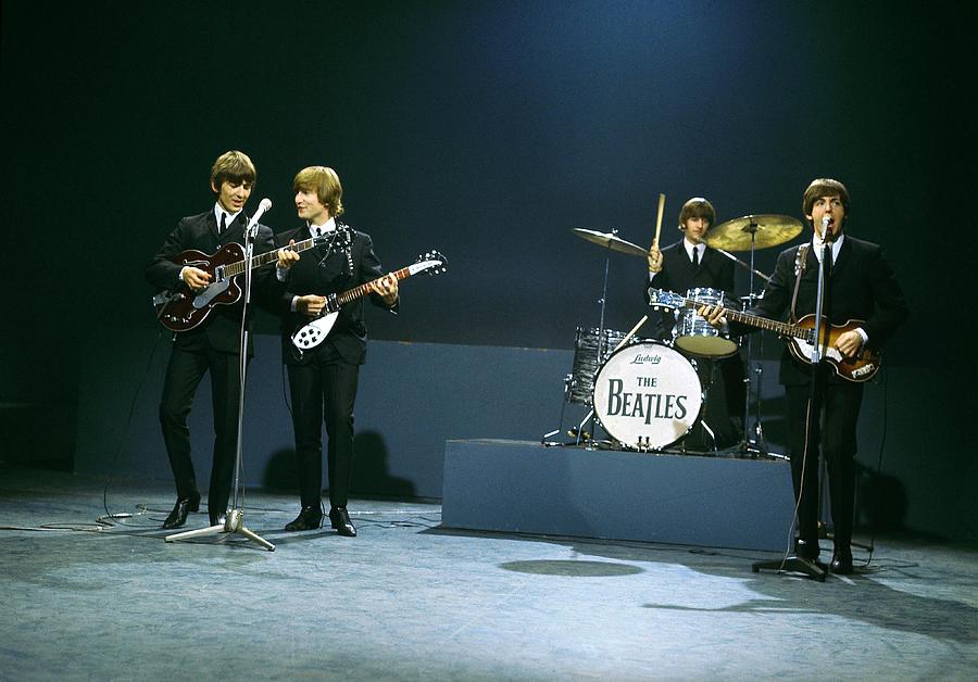The Beatles Performing On Stage Photograph - Photo Of Beatles #2 by David Redfern