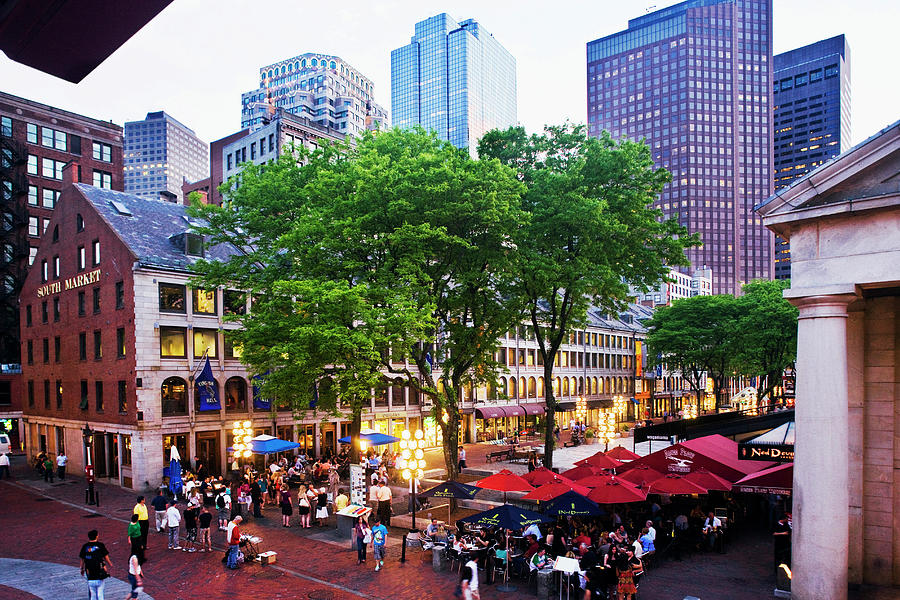 Quincy Market, Boston #2 Digital Art by Massimo Borchi