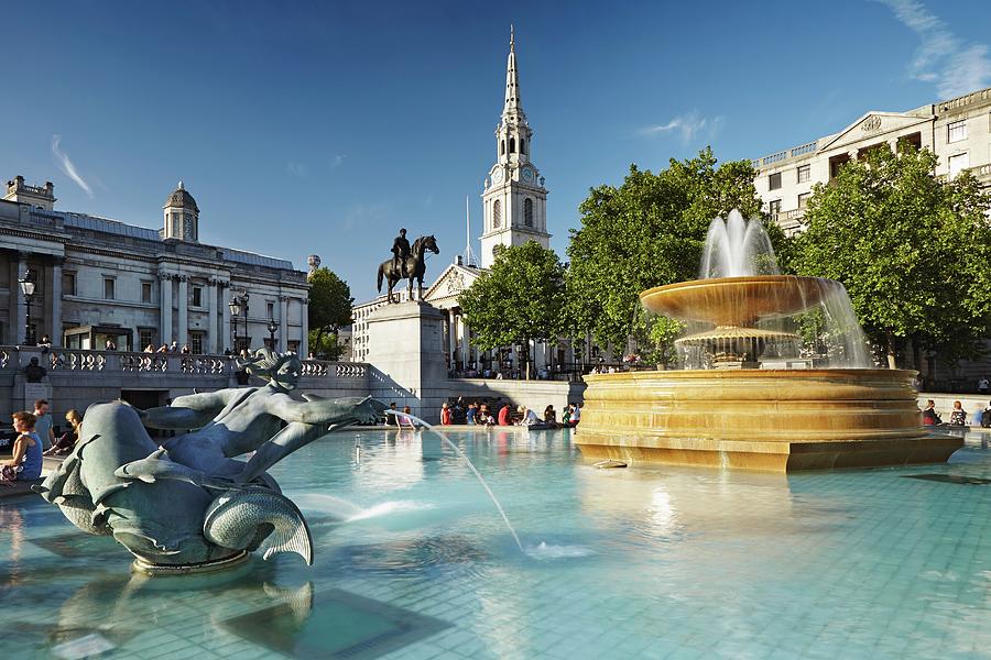 Trafalgar Square, London, England #2 Digital Art by Richard Taylor