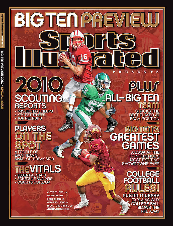 2010 Big Ten Football Preview Issue Sports Illustrated Cover Photograph by Sports Illustrated
