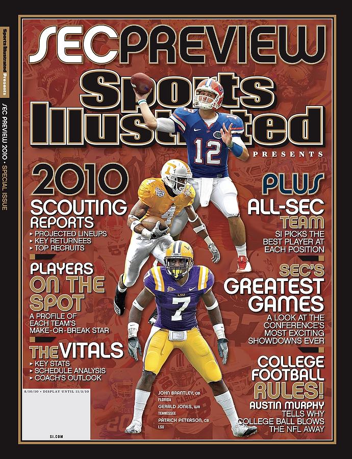 2010 SEC Football Sports Illustrated Cover Photograph - 2010 Sec Football Preview Issue Sports Illustrated Cover by Sports Illustrated