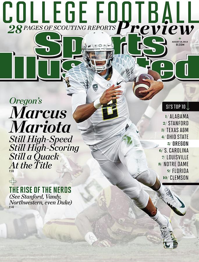 Marcus Mariota on Sports Illustrated Cover Photograph - 2013 College Football Preview Issue Sports Illustrated Cover by Sports Illustrated