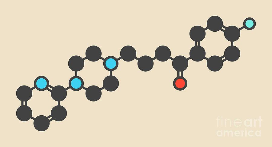 Azaperone Antipsychotic Drug Molecule #3 by Molekuul / Science Photo ...