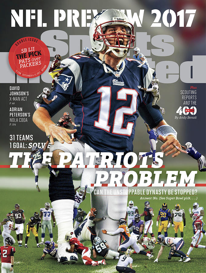 Tom Brady NFL Preview 2017 Photograph - 31 Teams, 1 Goal Stop Tom Brady, 2017 Nfl Football Preview Sports Illustrated Cover by Sports Illustrated