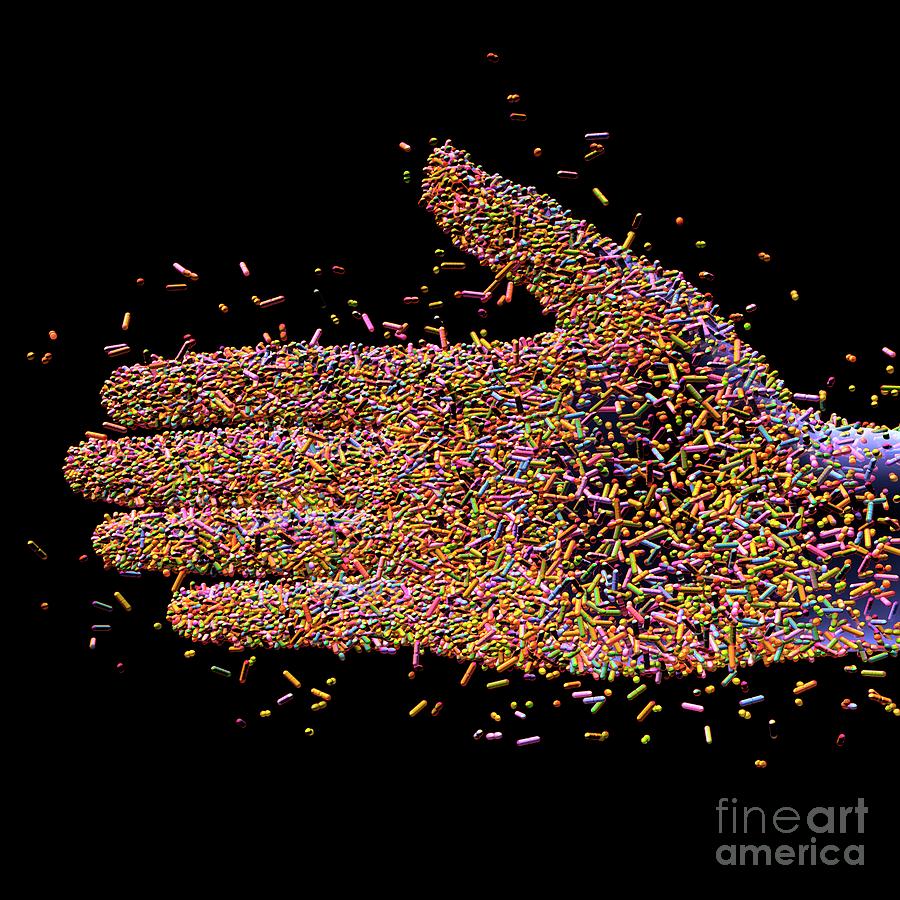 Hand Microbiome #4 by Russell Kightley / Science Photo Library