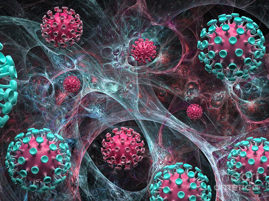 Virus Capsid Scene #4 by Laguna Design / Science Photo Library