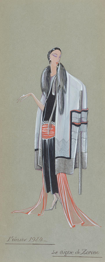 Jeanne Lanvin Fashion Design, 1924 #5 by Science Source