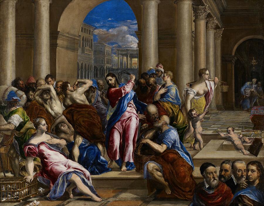 Christ Driving The Money Changers From The Temple by El Greco