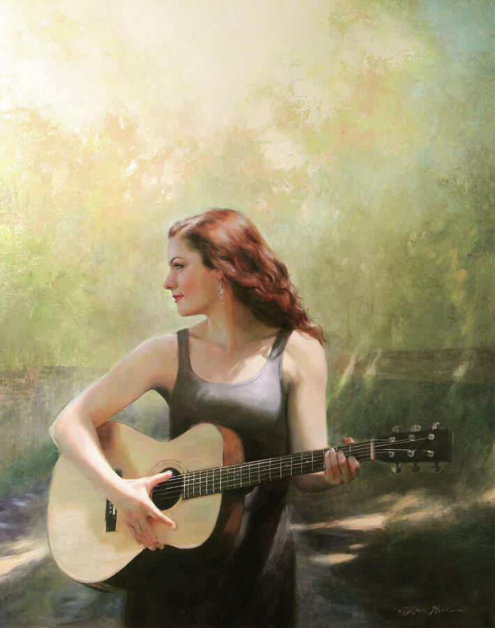 A New Road Painting by Anna Rose Bain - Metal Posters